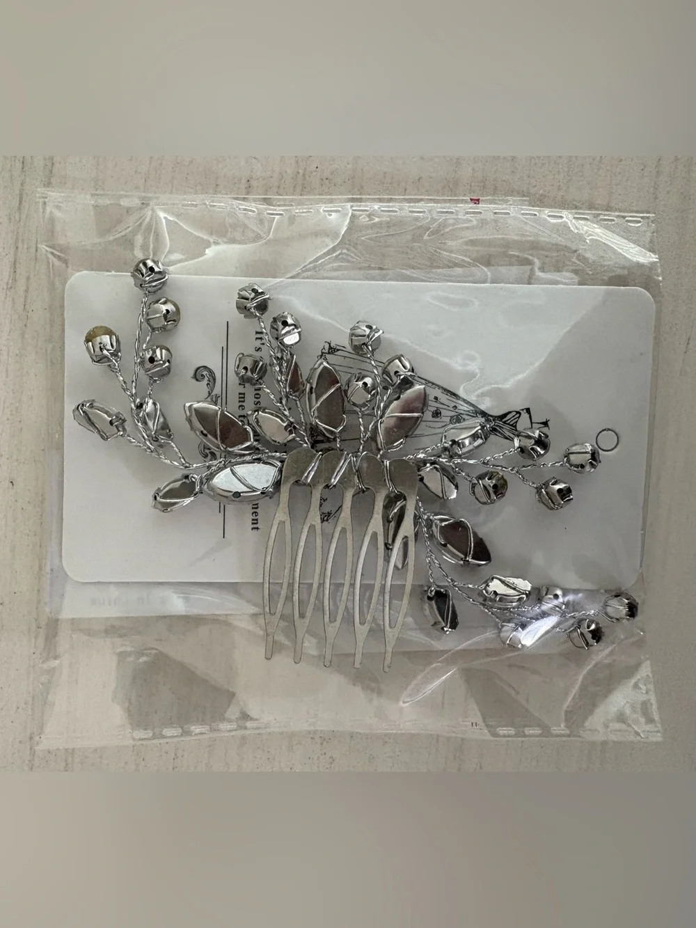 Crystal Floral Hair Comb